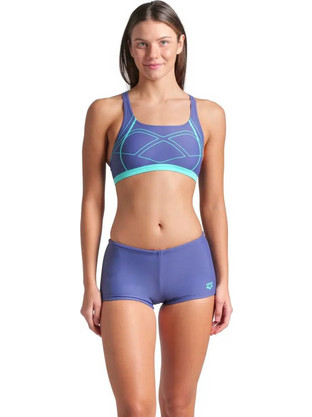 Arena Graphic Swim Pro Two Αθλητικό Γυναικείο Μαγιό Bikini Set Γαλάζιο 008932-880