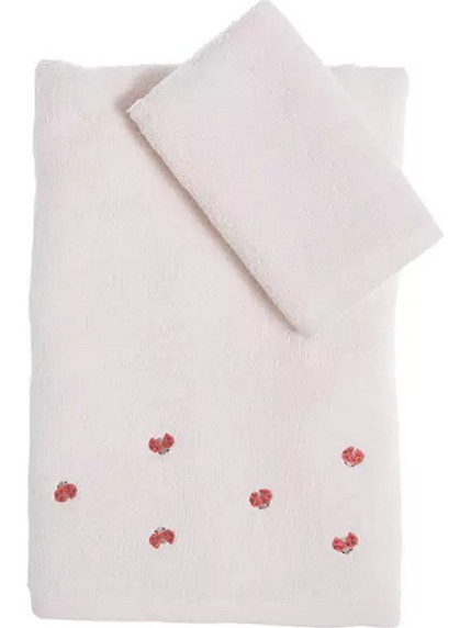 Nef-Nef Ladybug Σετ Παιδικές Πετσέτες 2τμχ 420gr/m²