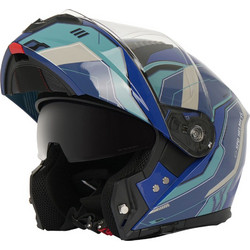 SPD 966 Blue White Κράνος Μηχανής Flip-Up 1600gr