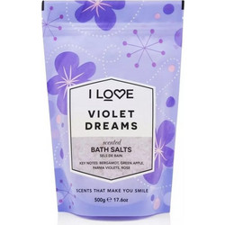 I Love Violet Dreams Άλατα Μπάνιου Κρύσταλλοι 500gr