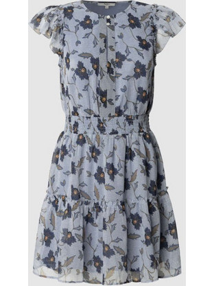Pepe Jeans Emmanuelle Mini Καλοκαιρινό Καθημερινό Φόρεμα Floral Γαλάζιο PL953691-563