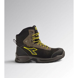 Diadora Sport Diatex High Μποτάκια Ασφαλείας S7S Αδιάβροχα Μαύρα Καφέ 18111901C2815
