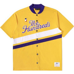 The Hundreds Ανδρικό Πουκάμισο Βαμβακερό Κοντομάνικο Κανονική Γραμμή Πορτοκαλί T21F109001-08