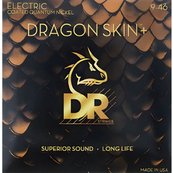 DR Strings Dragon Skin+ Coated Σετ 6 Χορδές Ηλεκτρικής Κιθάρας Pure Nickel 9-46" Medium Tension