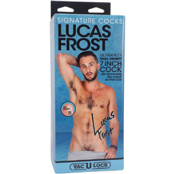 Doc Johnson Vac-U-Lock Lucas Frost Ρεαλιστικό Dildo με Βεντούζα & Όρχεις 18cm Vanilla
