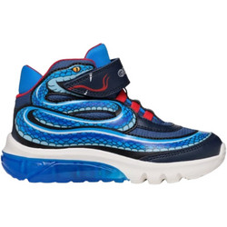 Geox Παιδικά Sneakers Μποτάκια με Φωτάκια Μπλε Navy Μπλε J46LBB011BCC4231