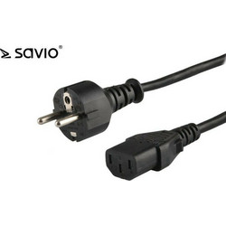 SAVIO CL-138 Καλώδιο Τροφοδοσίας Schuko to IEC C13 1.2m