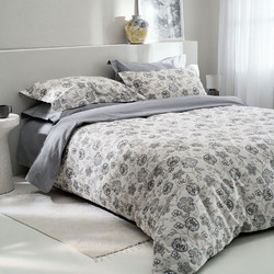 Vesta Σετ Σεντόνια King Size Βαμβακοσατέν 280x270 Como 2 Grey