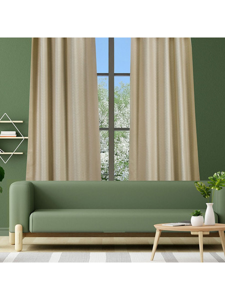 WhiteEgg Κουρτίνα Παραθύρου με Τρουκς 140x260 K0184-4 Ecru