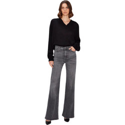 7 For All Mankind Ψηλόμεσο Γυναικείο Τζιν Παντελόνι Κανονική Εφαρμογή Καμπάνα Ανθρακί JSWDU79SSR-4000
