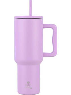 Estia Straw Tumbler XL Save The Aegean Lavender Purple 1.2lt