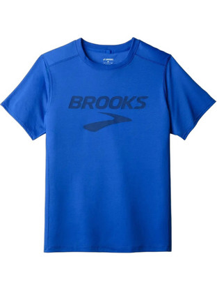 Brooks Distance Short Sleeve 3.0 Ανδρικό Αθλητικό T-Shirt Μπλε 211502-493