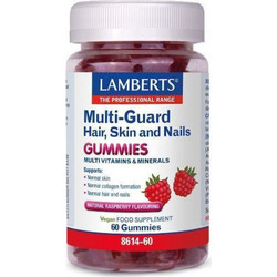 Lamberts Multi-Guard Hair Skin & Nails Raspberry 60 Ζελεδάκια