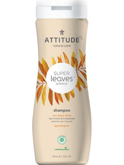 Attitude Super Leaves Soy Protein & Cranberries Φυτικό Σαμπουάν για Όγκο 473ml