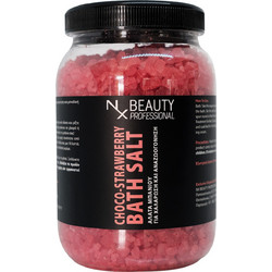 NX Beauty Choco Strawberry Άλατα Μπάνιου Κρύσταλλοι 1kg