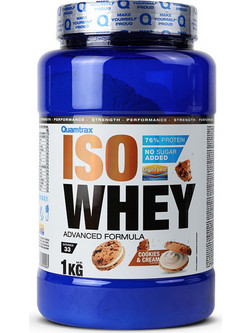 Quamtrax ISO Whey Cookies & Cream Πρωτεΐνη Ορού Γάλακτος Γράμμωσης 1kg