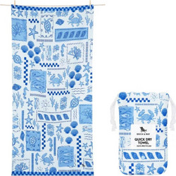 Dock & Bay Grecian Shores Πετσέτα Θαλάσσης Microfiber Γαλάζια 90x200cm