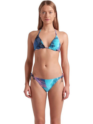 Arena Water Print Bikini Set Τριγωνάκι Τιρκουάζ Μωβ 007085-301