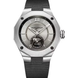 Baume & Mercier Riviera Ανδρικό Ρολόι Αυτόματο με Μαύρο Καουτσούκ Λουράκι M0A10681
