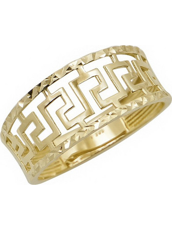 Million Diamonds Γυναικείο Δαχτυλίδι Μαίανδρος από Xρυσό 14K RZ22128