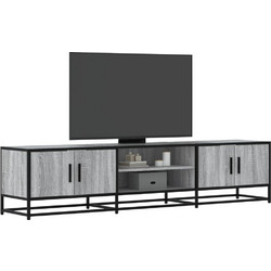 vidaXL Έπιπλο Τηλεόρασης Ξύλινο Γκρι Μ180xΠ35xΥ41cm 3300778