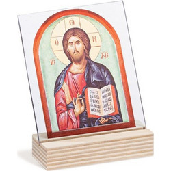 Parisis Μπομπονιέρα Βάπτισης Εικόνα Αγιογραφία από Plexiglass & Ξύλο 0537701
