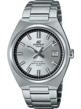 Casio Edifice Ανδρικό Ρολόι με Ασημί Μεταλλικό Μπρασελέ EFB-109D-7AVEF