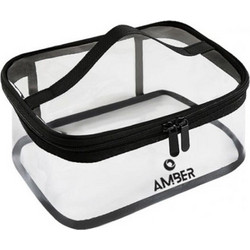 Amber AM2033 Γυναικείο Νεσεσέρ Ταξιδίου 23x11x17cm Διαφανές