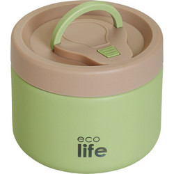 Ecolife Δοχείο Φαγητού Θερμός Inox 650ml Πράσινο