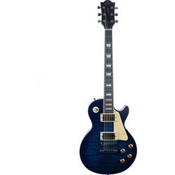 Eko Guitars LS300 Ηλεκτρική Κιθάρα Single Cut με Μαγνήτες HH & Ταστιέρα Indian Laurel Blue Quilted