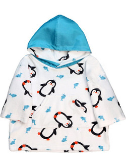 Zoocchini Penguin Παιδικό Πόντσο Θαλάσσης Γαλάζιο ZOO12313