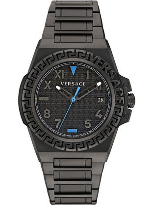 Versace Ανδρικό Ρολόι με Μαύρο Μεταλλικό Μπρασελέ VE3I00622