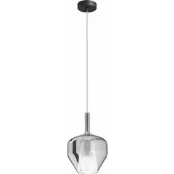 LUCE Pirex I-PIREX-S20-GR Κρεμαστό Φωτιστικό Οροφής Μονόφωτο Ασημί