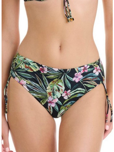 ERKA MARE Bikini Slip Floral Μαύρο Πράσινο 50517