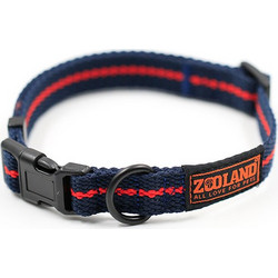 Zooland Webbing Κολάρο Σκύλου Μπλε 1.5x24-36cm