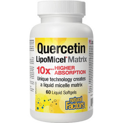 Natural Factors Quercetin Lipomicel Matrix 60 Μαλακές Κάψουλες