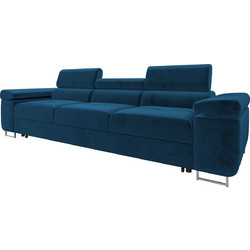 PoliHome Torezio Τριθέσιος Καναπές Κρεβάτι Navy Μπλε 263x102x70cm 162852199