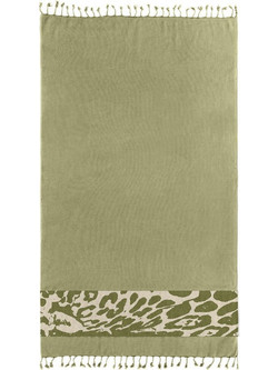 Guy Laroche Pestemal 24 Πετσέτα Παρεό Θαλάσσης Χακί 90x170cm