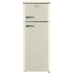 Omnys WNT-EPQ10825C Retro Δίπορτο Ψυγείο 206lt Υ144xΠ55xΒ61.5cm Μπεζ