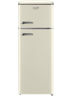 Omnys WNT-EPQ10825C Retro Δίπορτο Ψυγείο 206lt Υ144xΠ55xΒ61.5cm Μπεζ