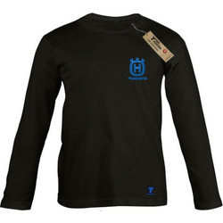 Takeposition Moto Husqvarna Παιδικό T-Shirt Μακρυμάνικο Μαύρο 214-814-9041