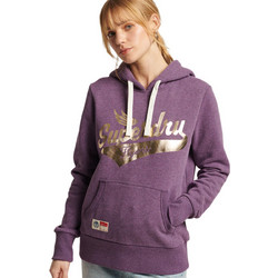 Superdry Γυναικείο Αθλητικό Φούτερ με Κουκούλα Μωβ W2011322A-6JG