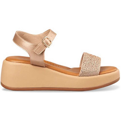 Envie Shoes Καλοκαιρινές Γυναικείες Πλατφόρμες Χαμηλές Μπεζ E96-21499-36