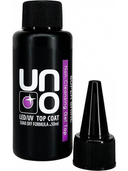 Uno Non Cleansing Super Shine Top Coat Ημιμόνιμο Βερνίκι Νυχιών 50ml