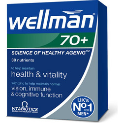 Vitabiotics Wellman 70+ 30 Ταμπλέτες