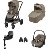 Maxi-Cosi Oxford Καρότσι Μωρού 3 σε 1 Twillic Truffle + Βάση Family Fix