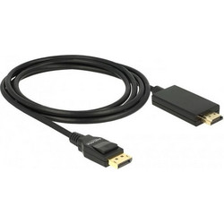 DeLOCK Καλώδιο DisplayPort 1.2 to HDMI Male 2m Black 85317
