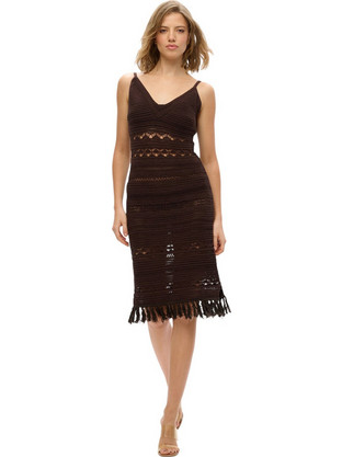 Superdry Midi Καλοκαιρινό Καθημερινό Φόρεμα Πλεκτό Μαύρο W8011856A-8PZ