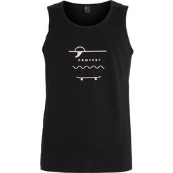 Protest Dinchi Singlet Ανδρικό Αθλητικό T-Shirt Μαύρο 1712831-290