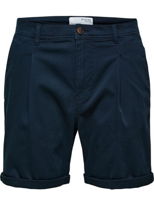 Selected Ανδρική Βερμούδα Υφασμάτινη Navy Μπλε 16087639